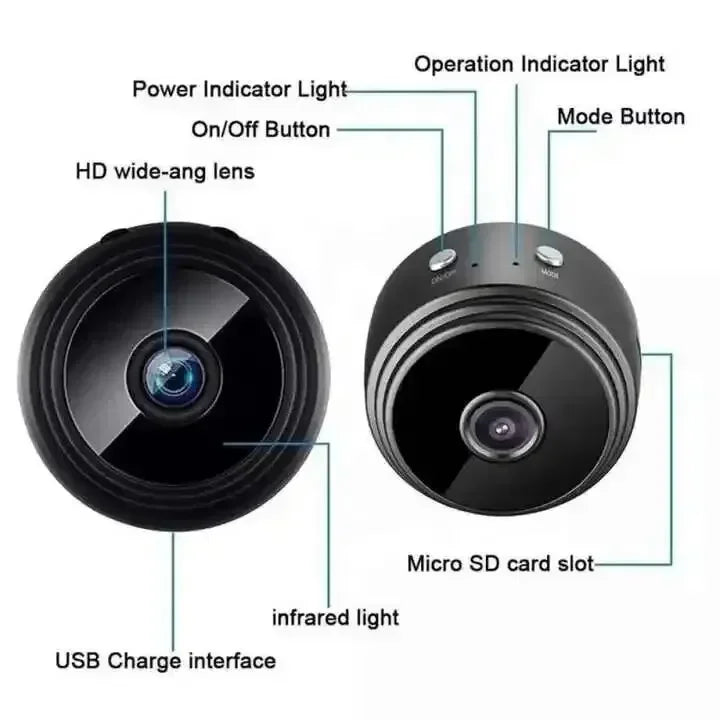 A9 Mini Camera Wifi 1080p HD Wireless Security Monitor For Home Night Version Video Protection Remote Intelligent Camcorders