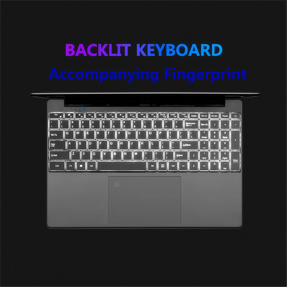 Notebook 15.6 inch Laptop Windows 11 10 Pro 1920*1080 Cheap Portable Intel Laptop 16G RAM 128GB/256GB/512GB/1TB SSD HDMI Port