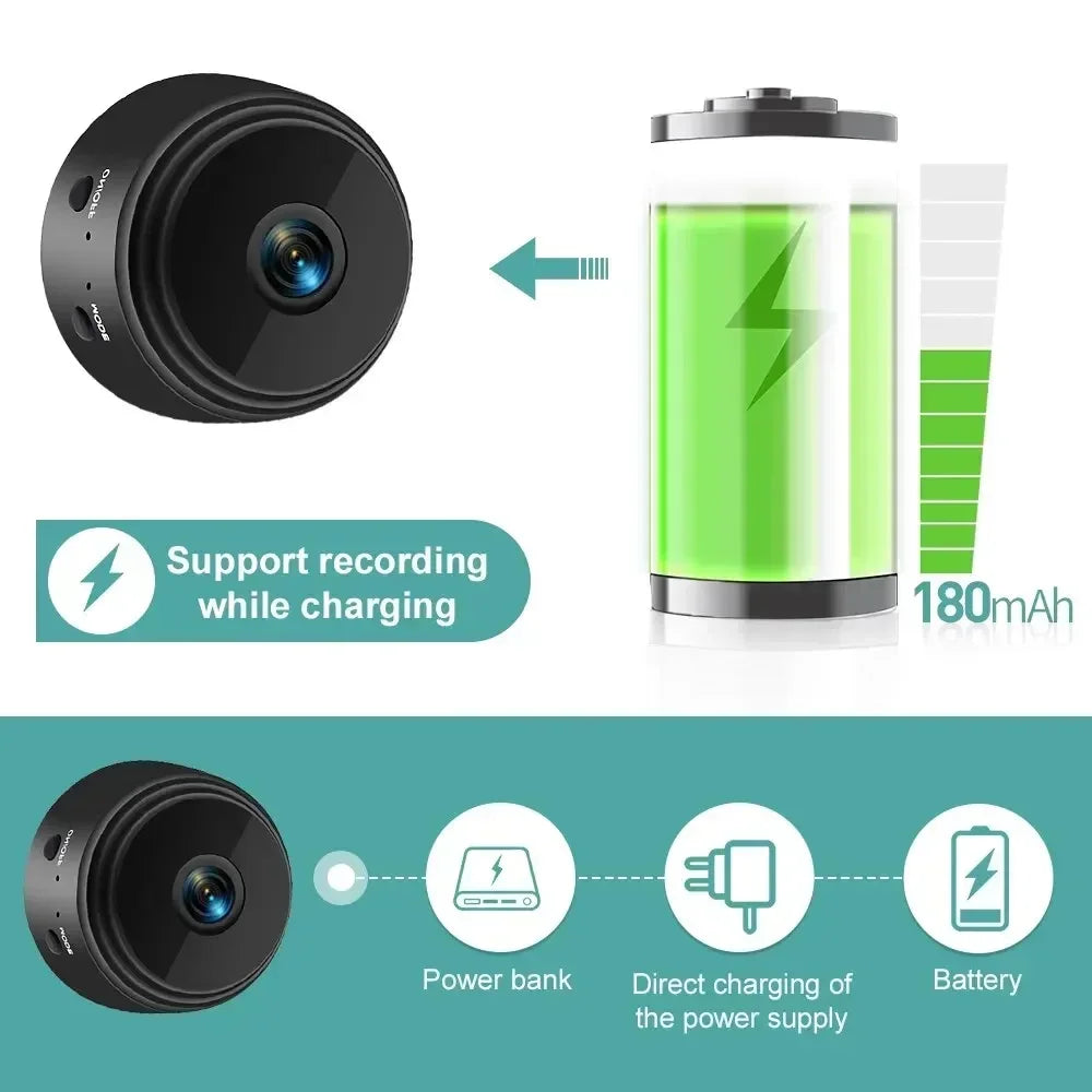 A9 Mini Camera Wifi 1080p HD Wireless Security Monitor For Home Night Version Video Protection Remote Intelligent Camcorders