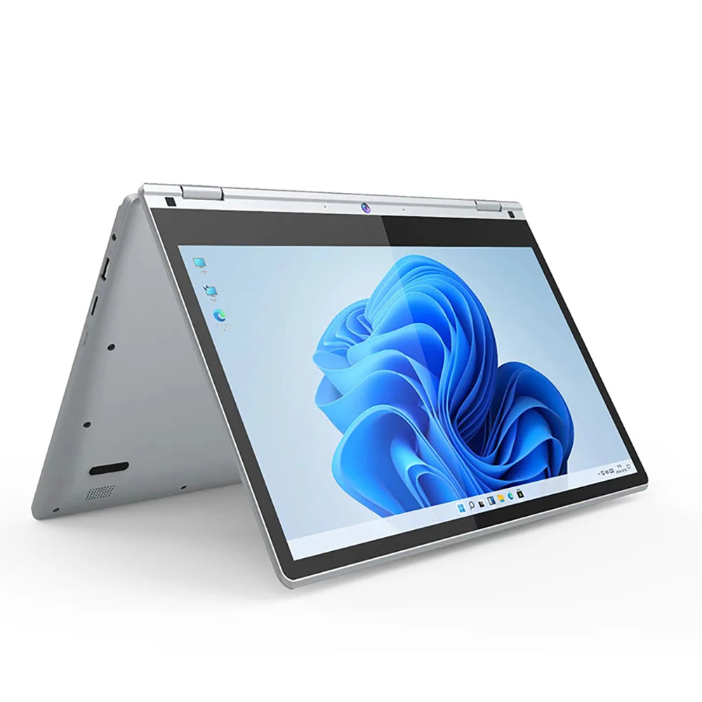 Laptop 11.6 Inch Intel Celeron N4020 360° flips HD Camera Touchscreens 6GB DDR4 2TB SSD 4500 mAH 2.8 GHz Lightweight Tablet