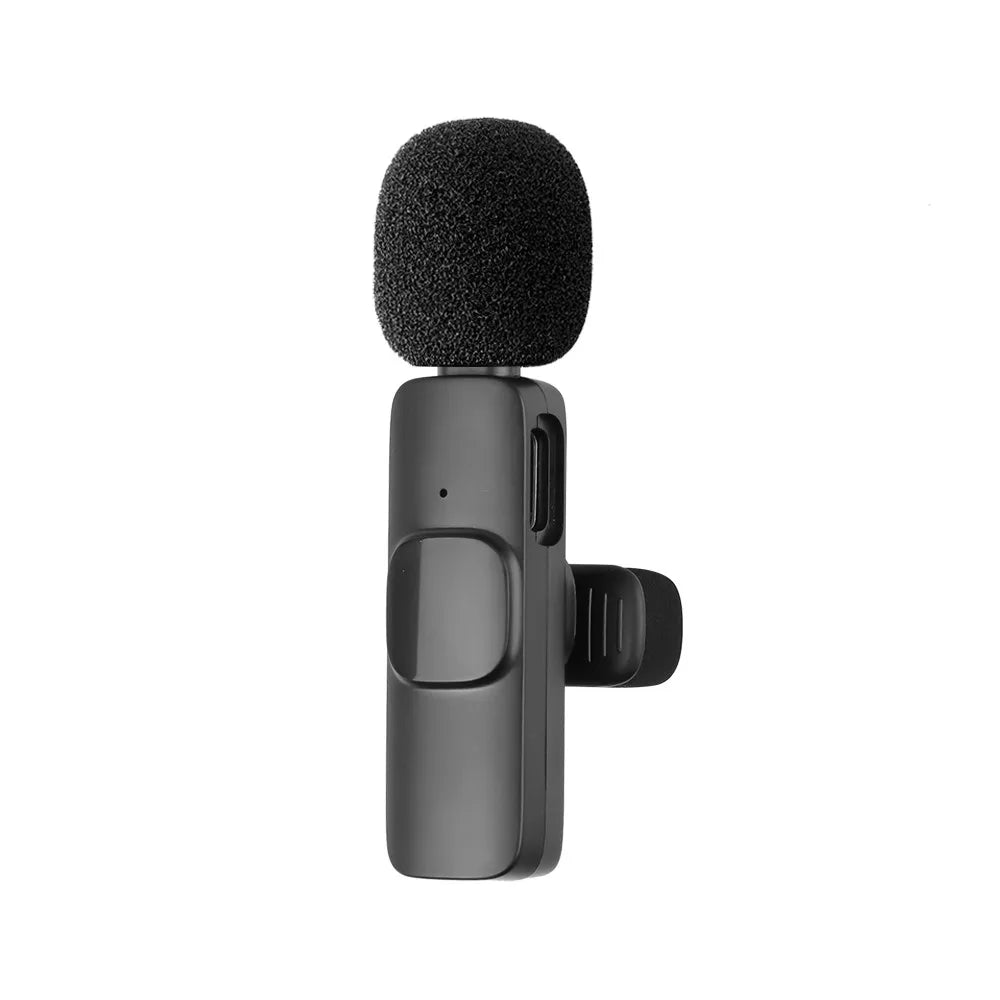 Wireless Lavalier Microphone Noise Cancelling Audio Video Recording Mini Mic for iPhone Android Xiaomi Live Broadcast Game Mic